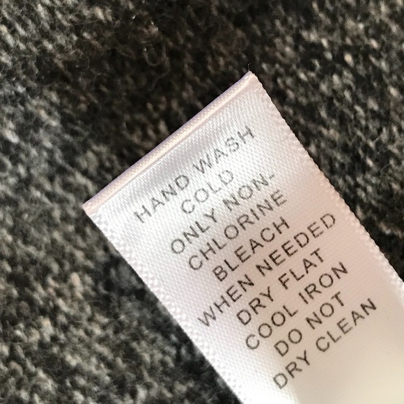 Banana Republic belted open front cardigan black and gray/Wool Cashmere Blend/XS - Picture 7 of 9